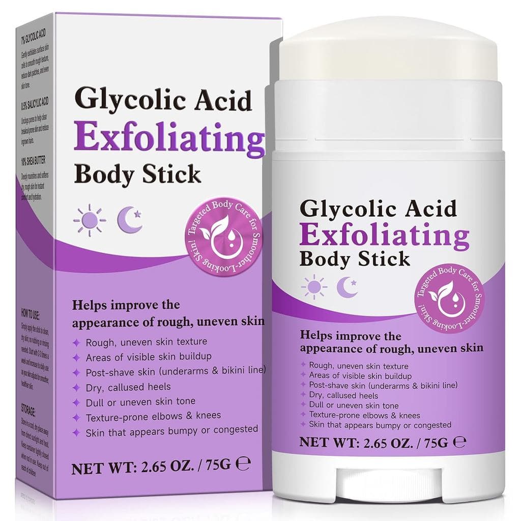 Bastão Esfoliante Corporal com Ácido Glicólico – Ácido Glicólico e Ácido Salicílico, Ajuda a Suavizar a Pele Áspera, Pro