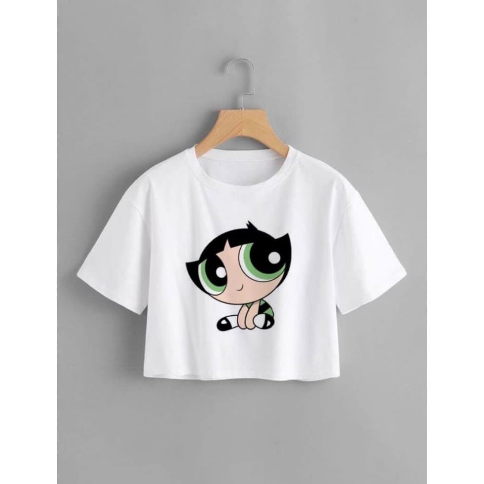 Camiseta Feminina Modelo CROPPED Super Poderosa Docinho