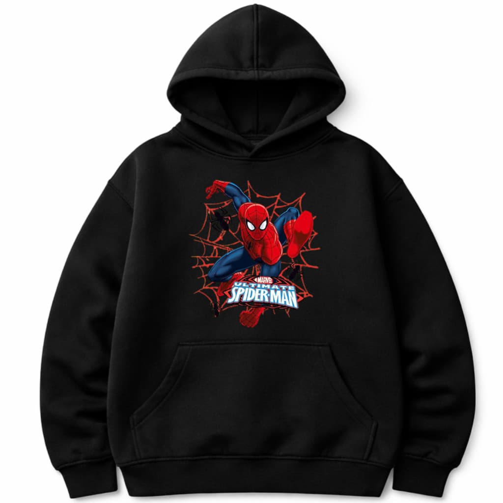 Moletom Infantil Herói Aranha Estampa Radical 3D Canguru Com Capuz Conforto Premium