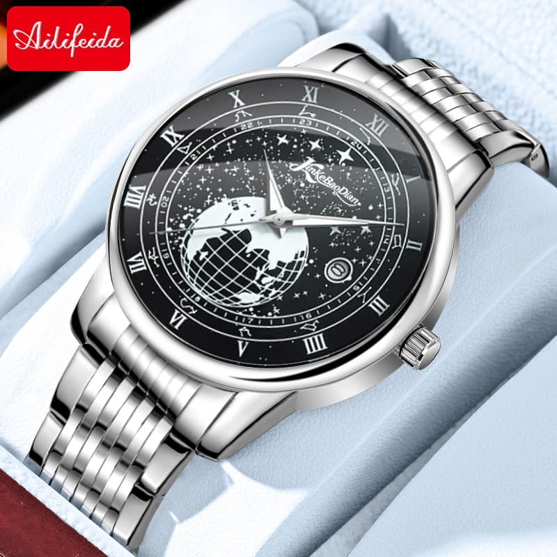relogio masculino Noite escura planeta automático puro mecânico relógio de alto valor masculino à prova dwaterproof água
