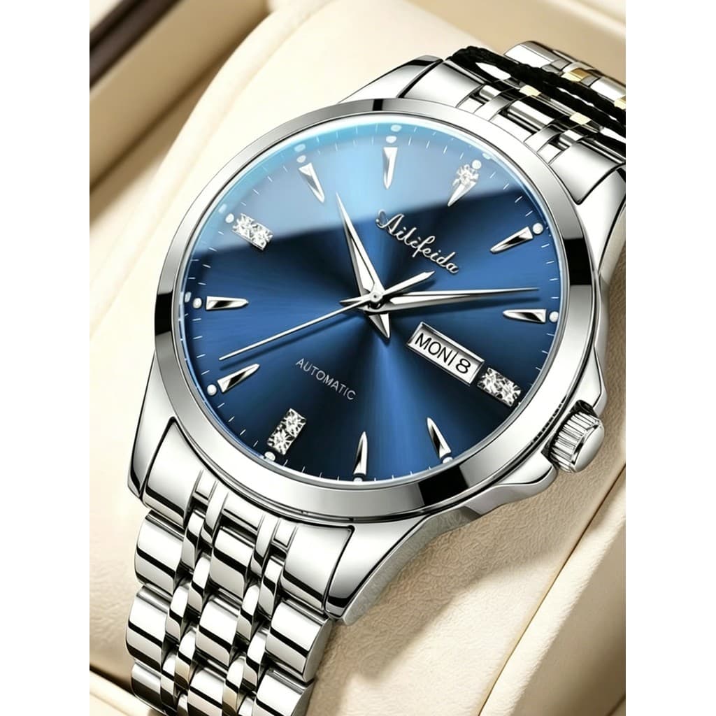 relogio masculino Genuíno suíço automático relógio mecânico masculino oco luminoso duplo calendário turbilhão High-End à
