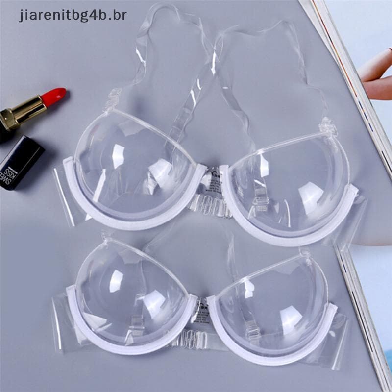 JIARN Moda Transparente Push Up Bra Strap Sutiãs Invisíveis Mulheres Underwire Novo .
