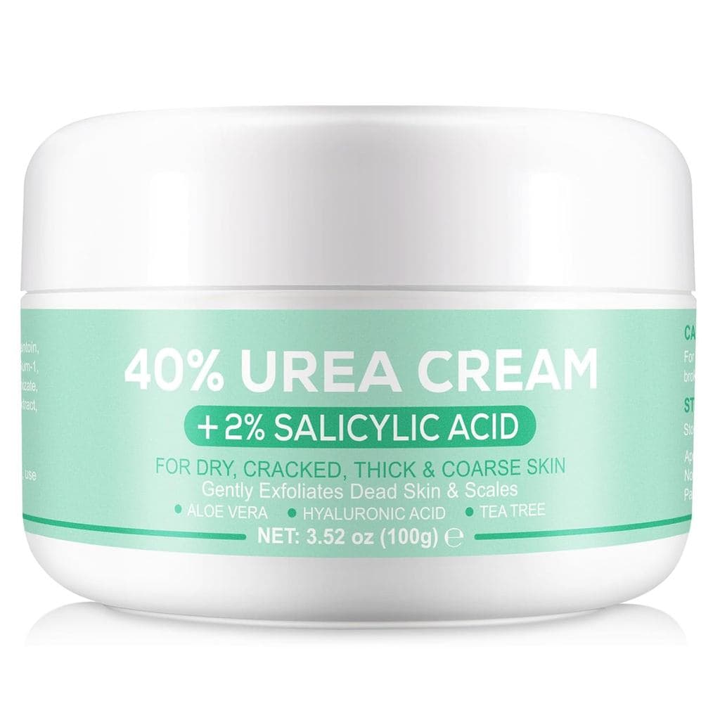 Creme de Ureia 40% para os Pés, Máxima Potência, Creme de Ureia 40% com 2% de Ácido Salicílico, Ácido Hialurônico, Óleo