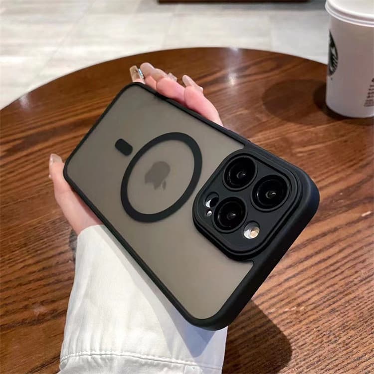 IPhone 16ProMax precisão buraco 16 pele sentir magnético caso de telefone 15Pro lente filme 14 proteção com tudo incluíd
