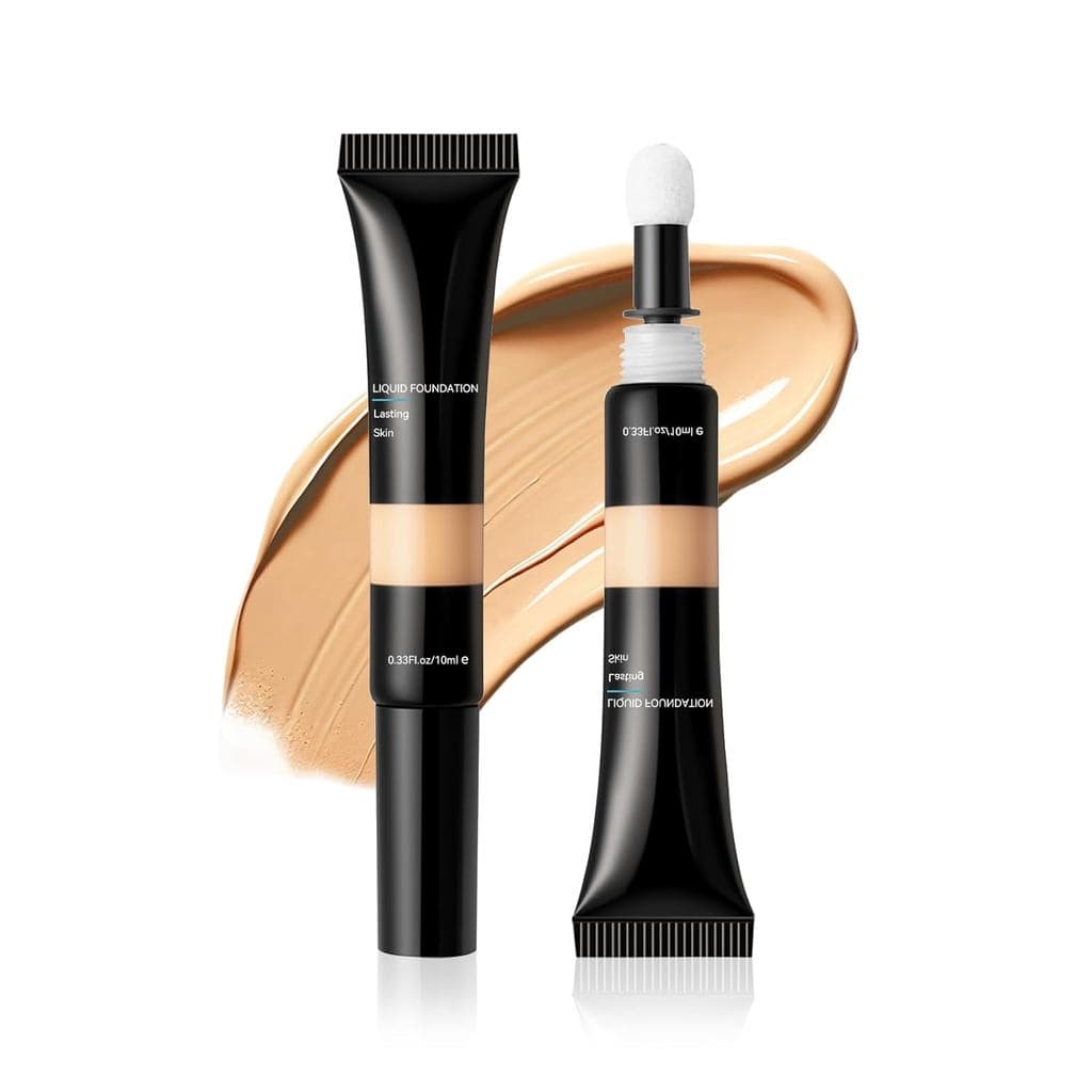 Liquid Concealer Wand, Matte Face Beauty Wand for Dark Circles & Blemishes, Concealer Stick with Cushion Applicator, Lon