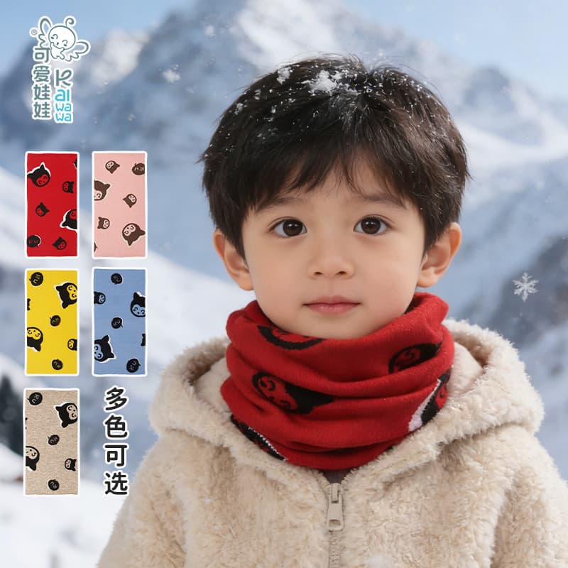Boneca fofa inverno infantil bebê gola quente crianças à prova de vento gola à prova de frio meninos meninas pulôver cac