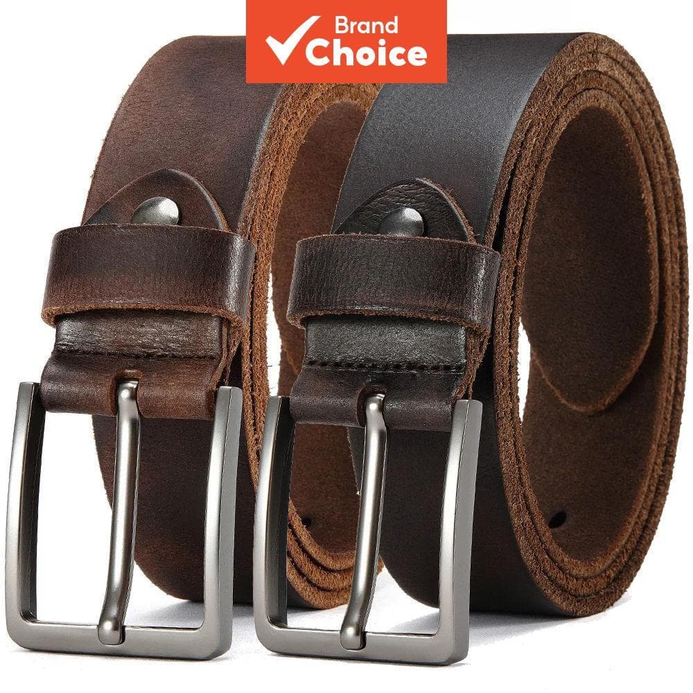 Cintos De Couro De Vaca Genuíno Masculino Fivela De Alta Qualidade Casual Cintura De Negócios