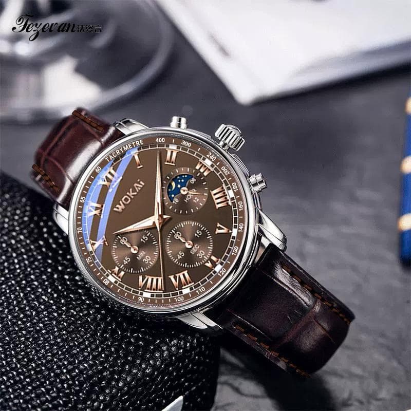 Relógio masculino relógio de pulso genuíno de negócios relógio de quartzo à prova dwaterproof água topo dez marcas relóg