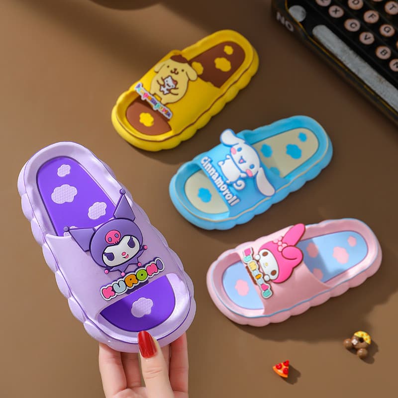 Novo Sanrio crianças bonito verão meninos meninas legal dos desenhos animados casa antiderrapante interior ao ar livre p
