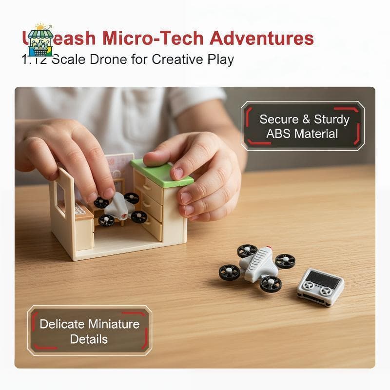 Modelo De Controle Remoto Em Miniatura Escala 1 : 12 , Adereços De Cena , Casa De Bonecas Com Forte Senso De Tecnologia