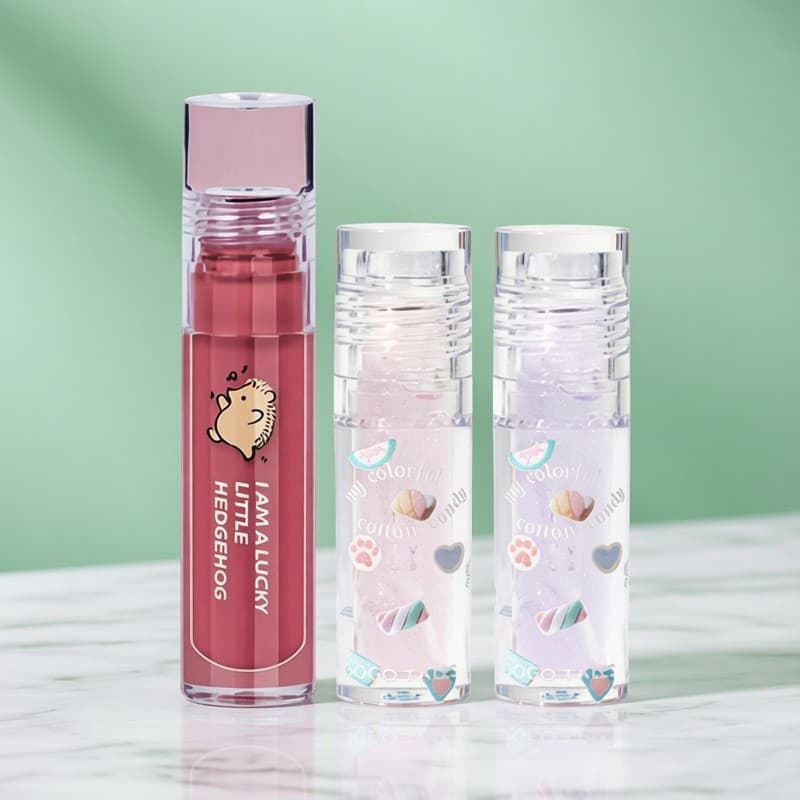 Gogotales gogotales óleo labial hidratante hidratante brilho labial transparente brilho vidro bálsamo labial Anti