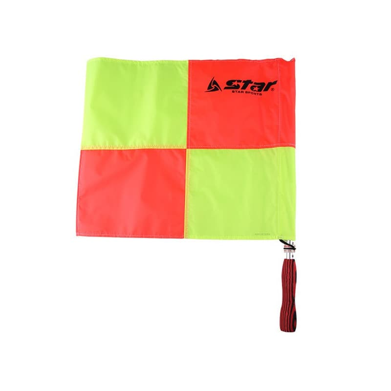 Estrela/estrela patrulha borda bandeira árbitro de futebol jogador bandeira assistente de futebol juiz jogador bandeira