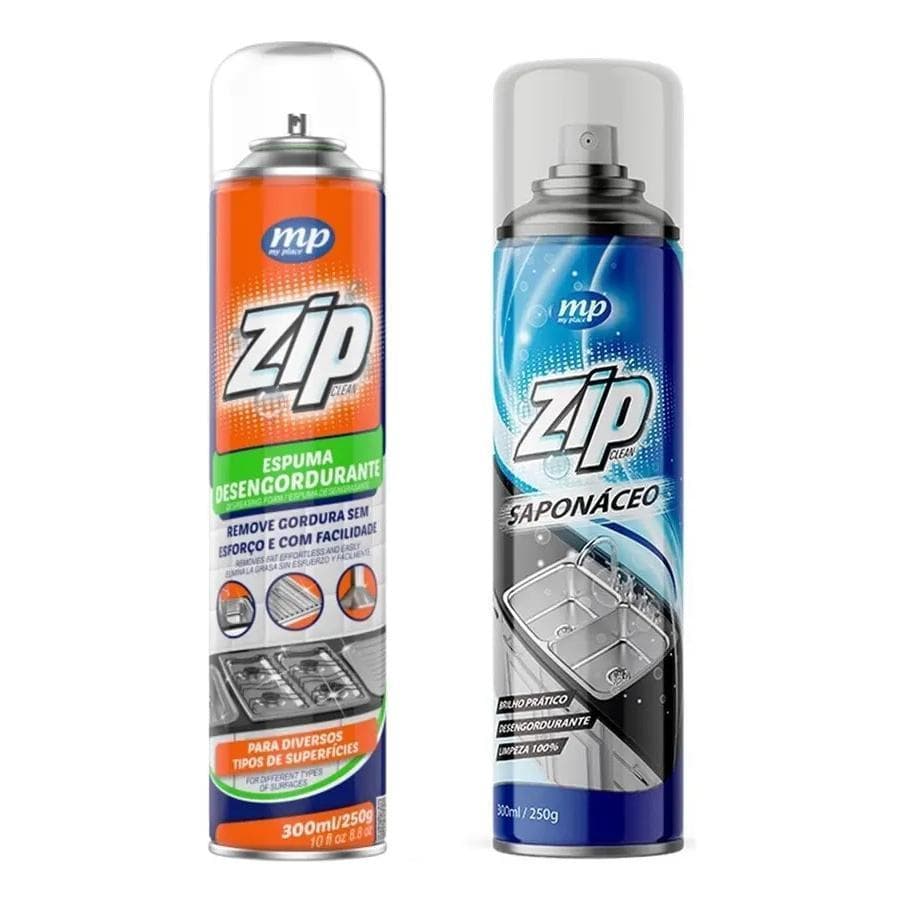 Kit Limpeza Saponaceo Zip + Espuma Desengordurante