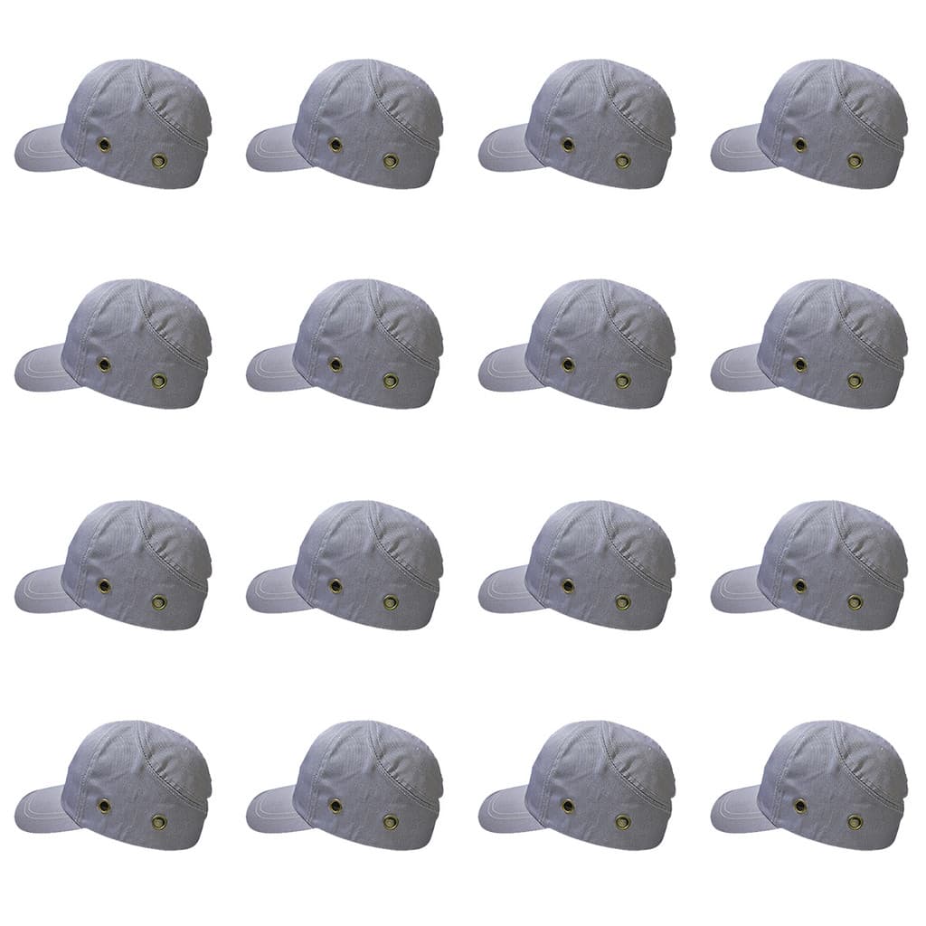 Bone com Capacete EPI Kit 16 Uni Obra Segurança do Trabalho Casquete Reparo Construçao Oficina Proteçao Resistente