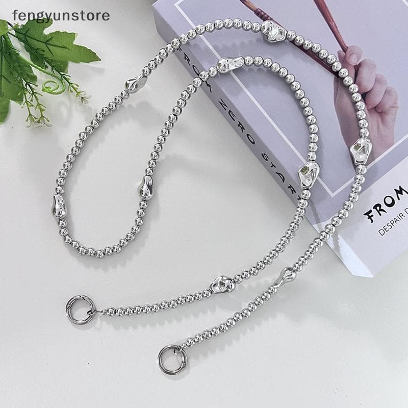 Contas Banhadas A Prata Cordão De Telefone Crossbody Ne Cabo Móvel Pendurado Cinta Ao Ar Livre Universal Caso Corda Anti