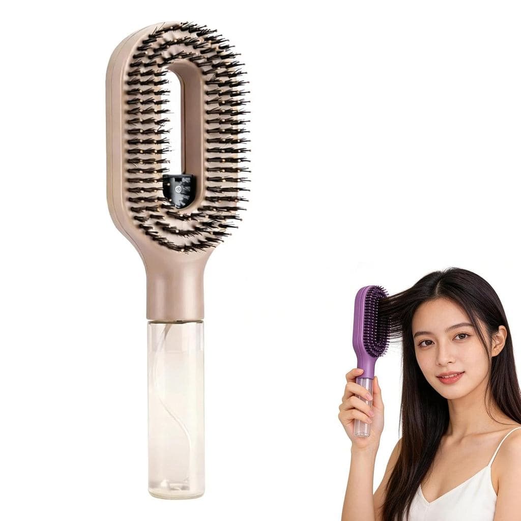 Escova de cabelo com infusão de água, escova de cabelo com spray de água, escova de cabelo com pulverizador, pente pulve