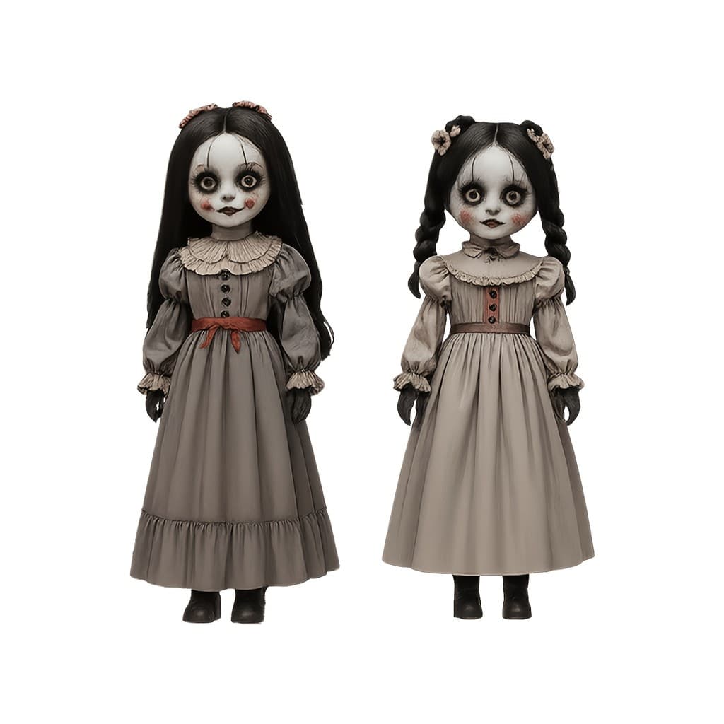 Decoração de bandeja em camadas fantasma de menina de Halloween de 2 peças - decoração de centro de mesa de madeira esti
