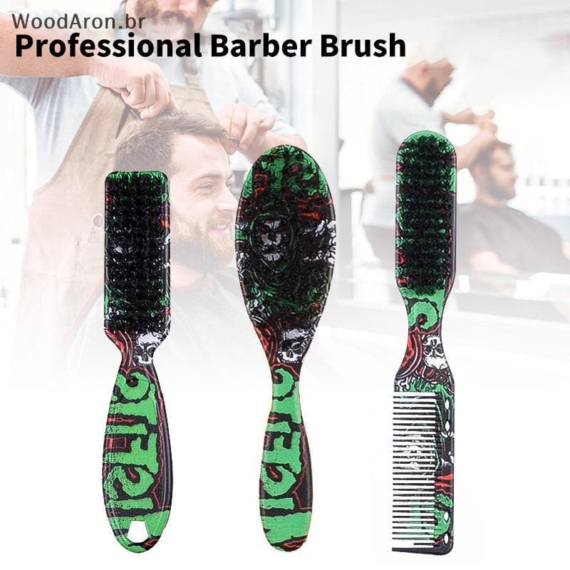 WoodAron Dupla Face Profissional Barbeiro Ne Brushb Barbear Barba Salão Escultura Espanador Escova De Limpeza Corte De C
