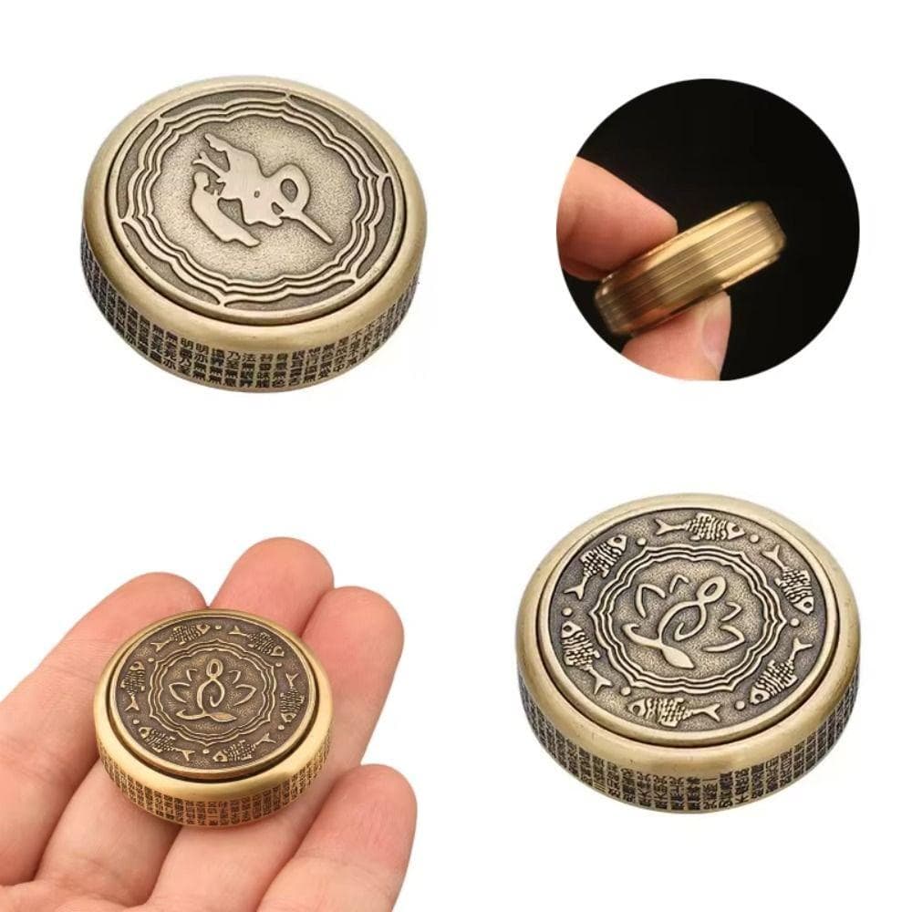 Fidget Spinner , Material Metálico Hand Fingertip Zen Buddha Giroscópio Giratório