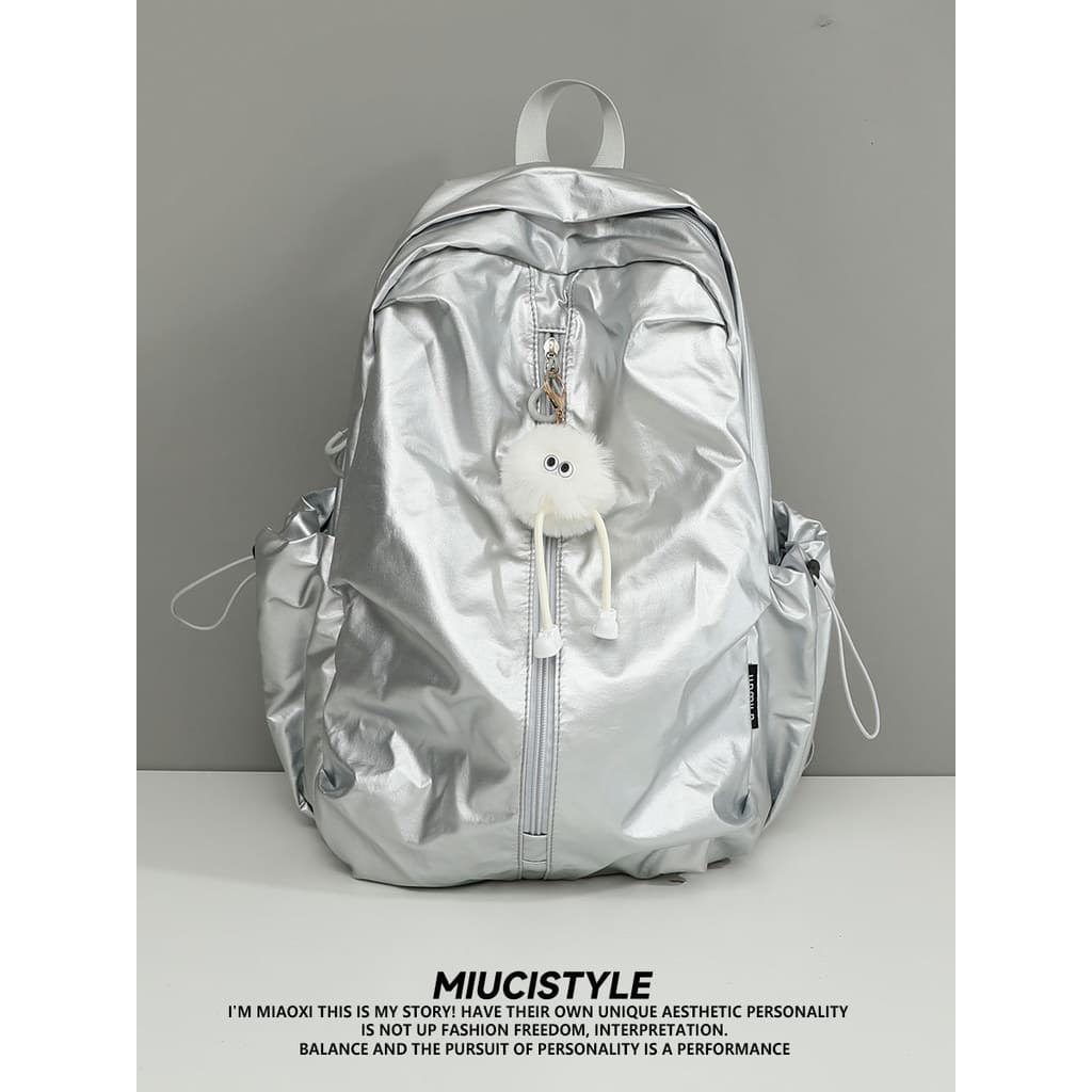 Mochila francesa feminina estudante universitário cor sólida mochila de grande capacidade mochila feminina lazer viagem