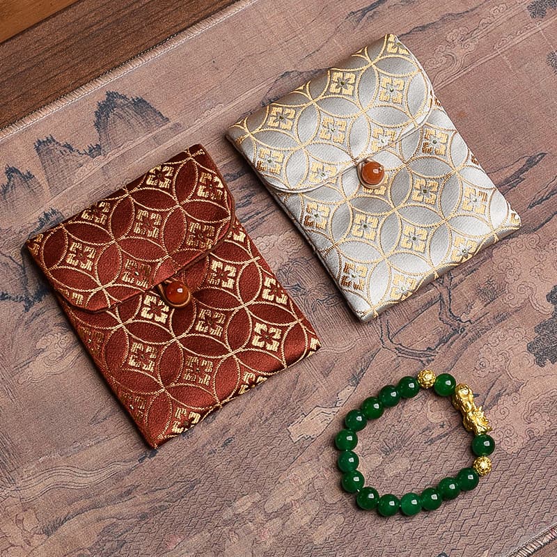 Bolsa para pulseiras de joias, bolsa para artefatos culturais, bolsa para braceletes, bolsa para joias de dupla camada,
