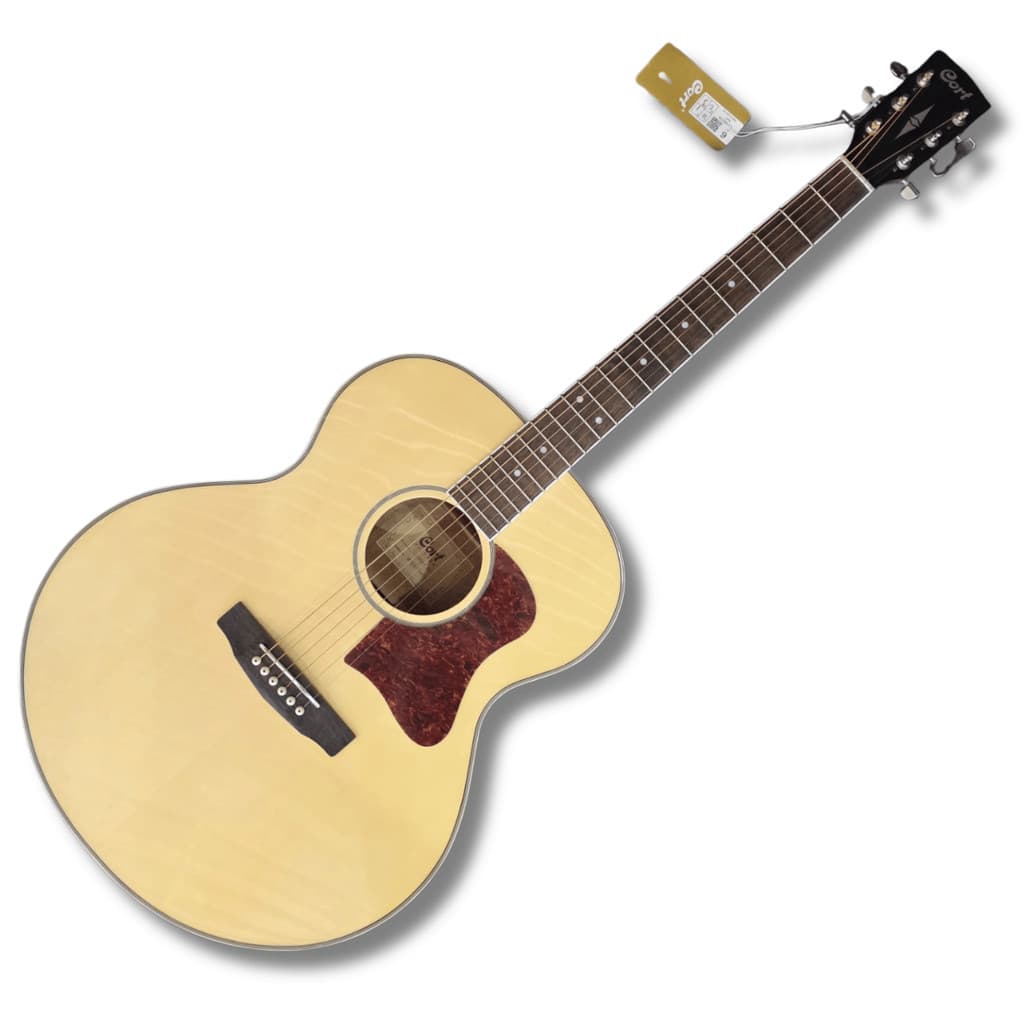 Violão Elétrico Aço Jumbo Cort CJ MEDX Natural