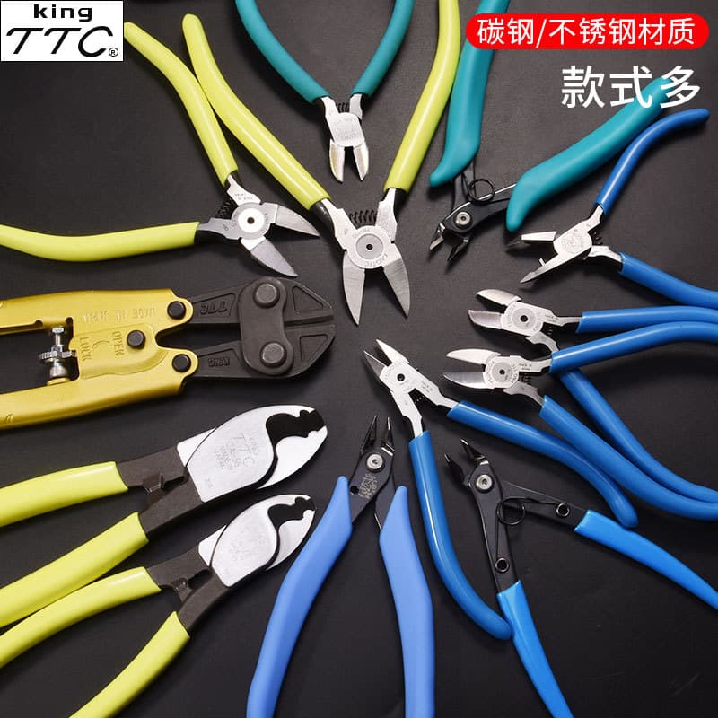 Alicate de bico modelo eletrônico de precisão Kakuda TTC importado PN-150 Alicate Diagonal para eletricista Alicate de q