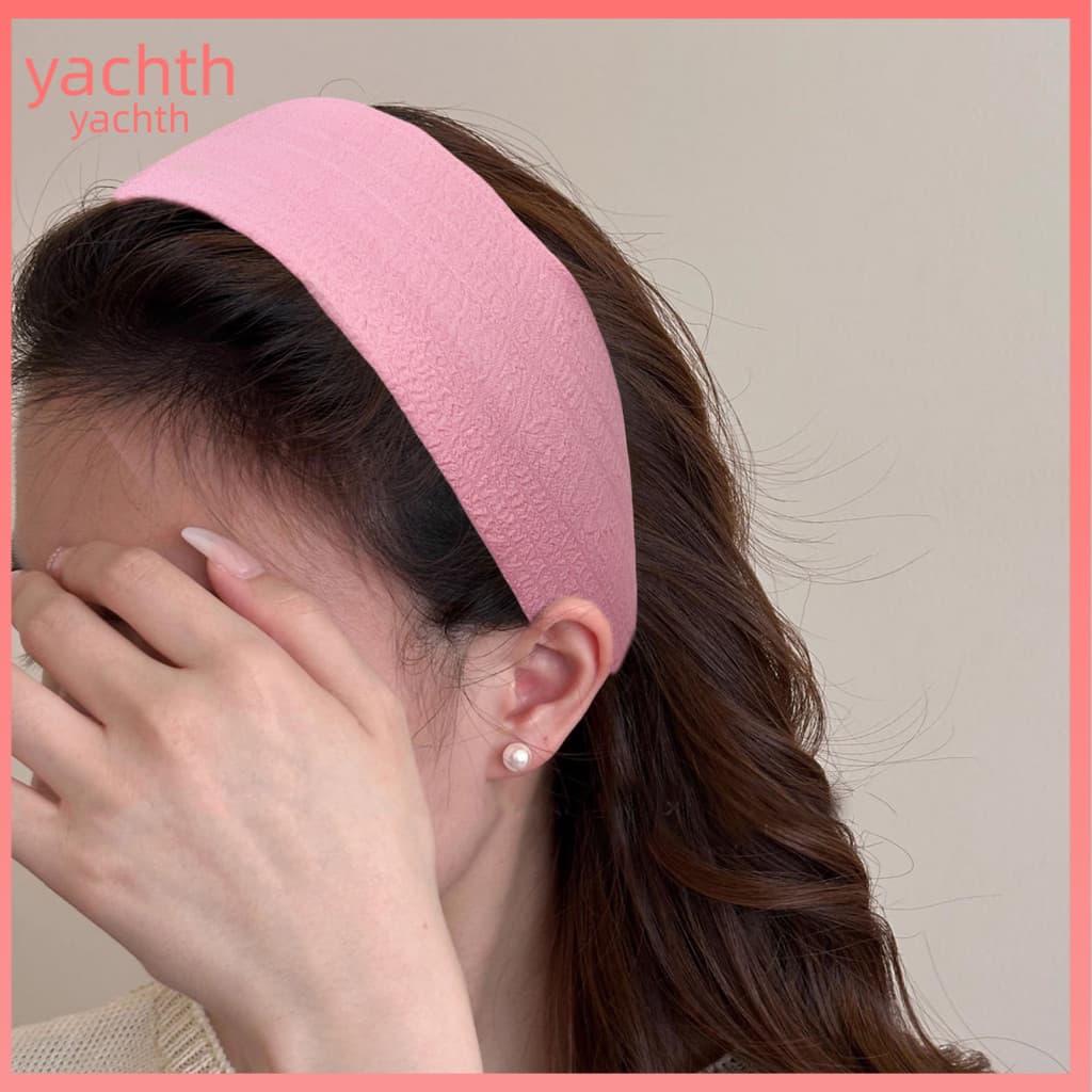 Linen Headband No Stretch Breathable Wide-brim Soft Fabric Hair Hoop for Face Shaping and Makeup – Comfortable Stylish