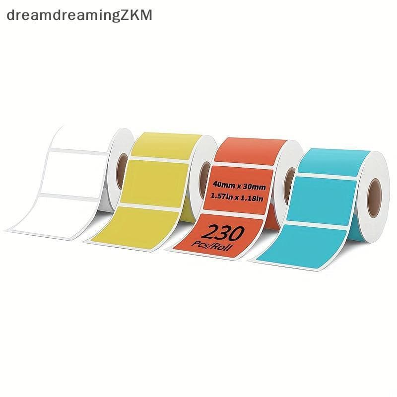 [Dreaming] Marcador Colorido Stiers Pa Etiquetas Autoadesivas Retangulares Redondas Graváveis Para Organização De Projet