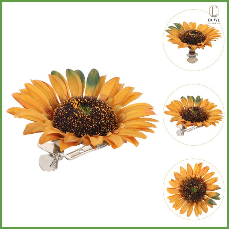 Cortina De Girassol Tieback Clipe Sem Broca Flor Titular Peças De Ligação Tiebacks Clipes Chuveiro Gravata Volta dachwan