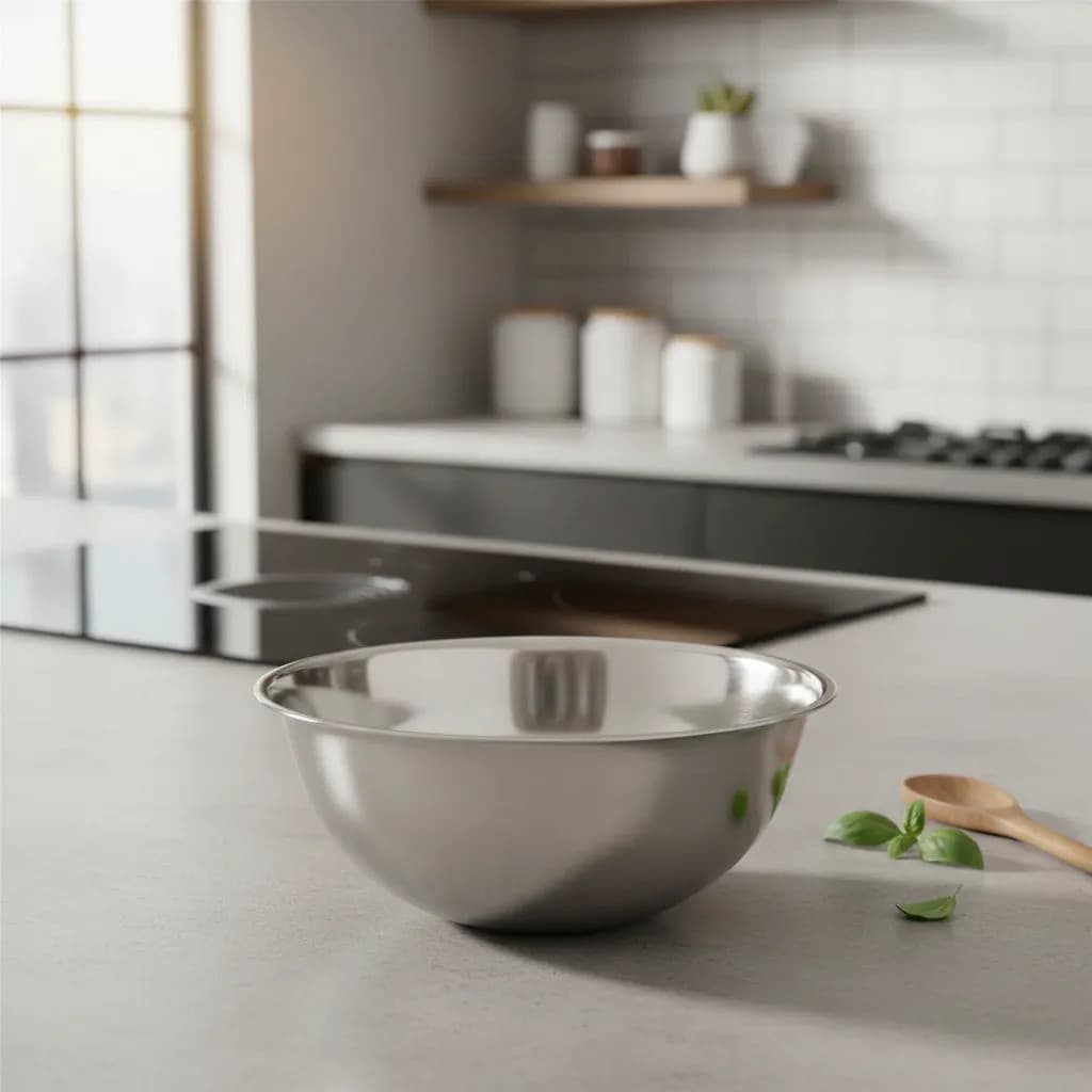 Tigela Bowl Aço Inoxidável 14cm Bacia Resistente Multiuso