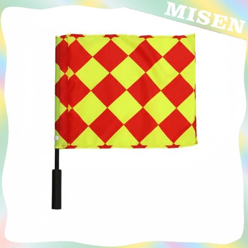 [Misen] Bandeira De Árbitro Oficial Esportiva Aperto Ergonômico Barreira De Futebol De Cor Brilhante Para Direção De Cam