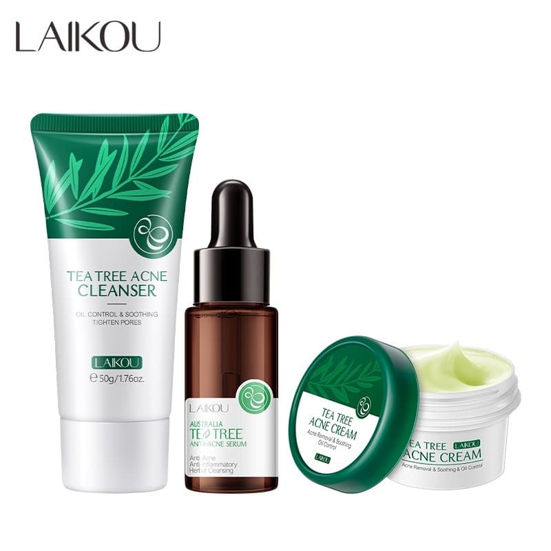 3pcs Tea Tree/Conjunto De Reparo Soro/Creme De Remoção De Espinhas