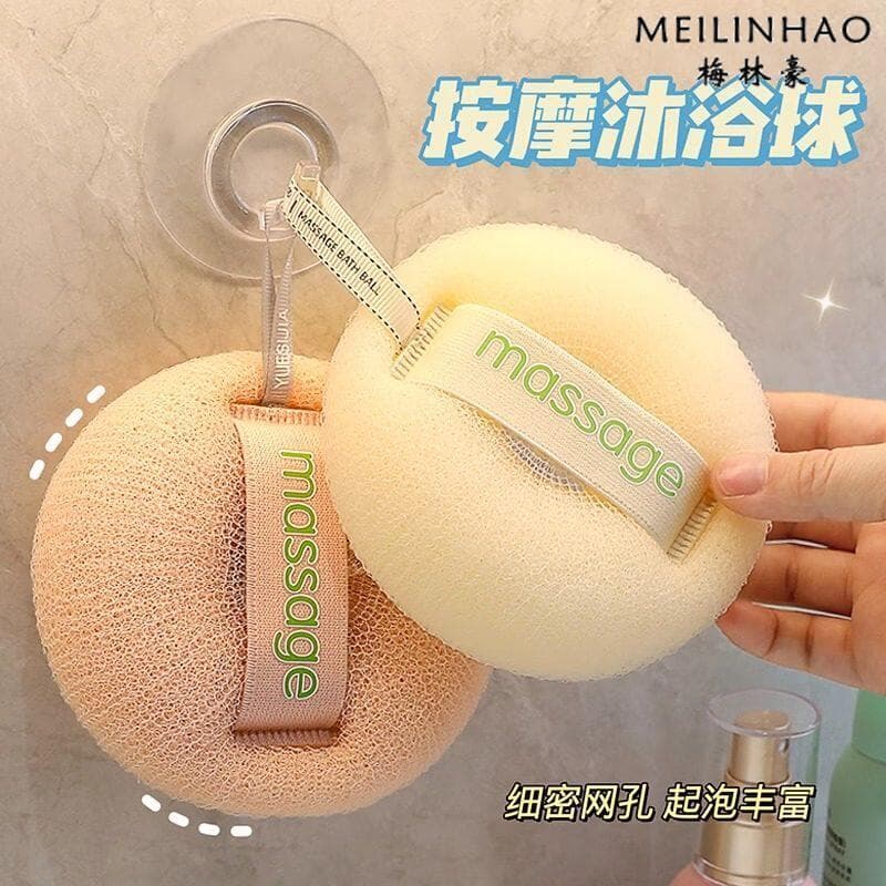 Simples bola de banho banho ferramenta útil banho flor bolha macia esfregando banho dupla utilização não solto flor banh