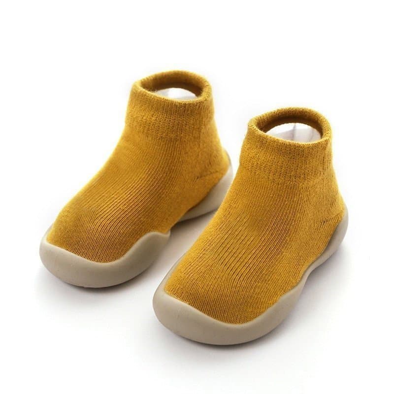 2023 Sapatos De Bebê Primeiros Andadores Primeiro Andador Menina Crianças Sola De Borracha Macia Sapato Botas De Malha A