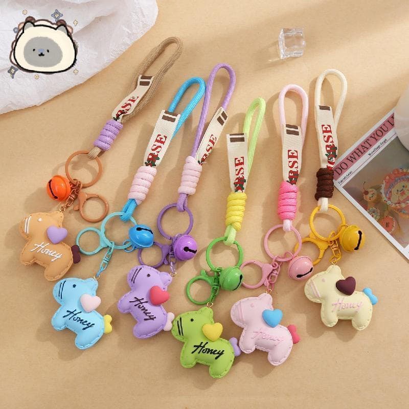Amuletos De Bolsa De Chaveiro De Cavalo Para Mulheres , Fofos Sacola , Acessórios Mochila De Bolsas