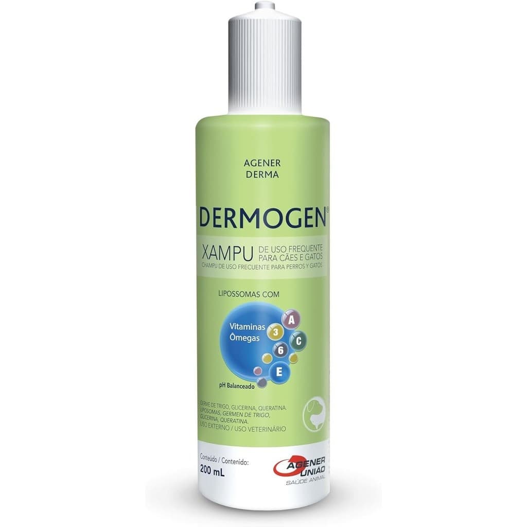 Shampoo Terapeutico Dermogen Cães e Gatos Agener 200ml