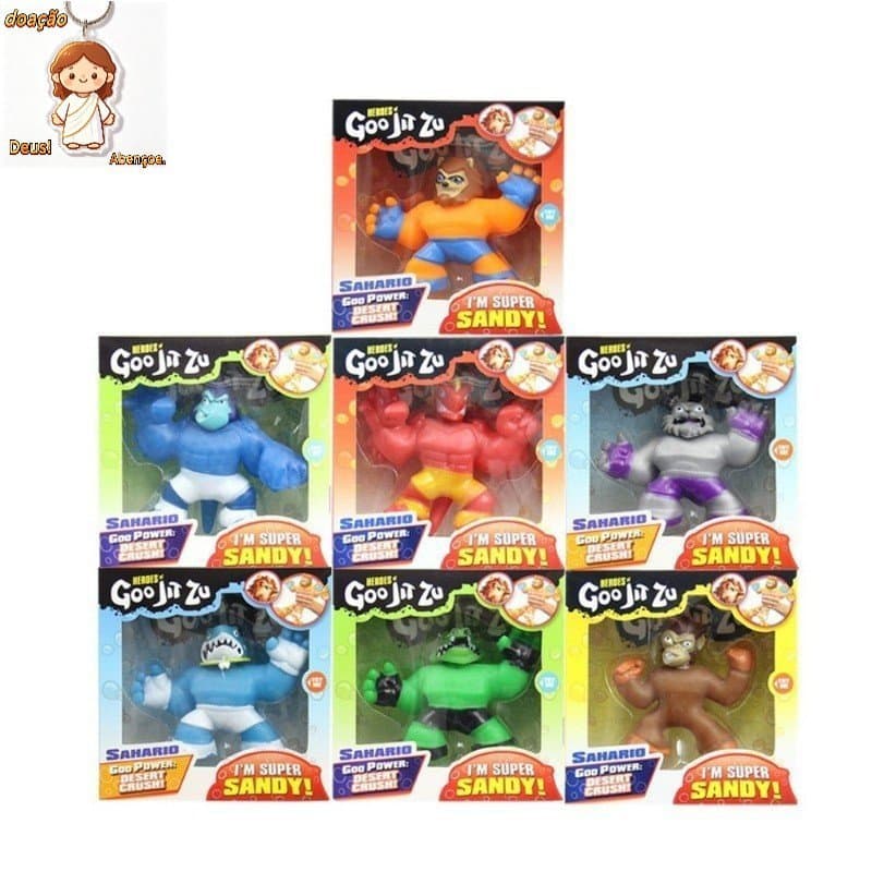 JAMXUN GOO JIT ZU Q Versão Super Elástico Estilo Animação animal Brinquedo De Imprensa Figura De Borracha Macia Elástica