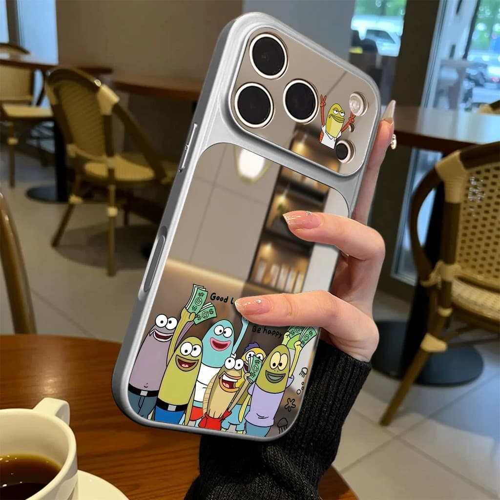 Biqibao Residents Adequado para Apple iPhone17pro Capa de telefone de alto valor Glory 600 Capa protetora espelhada