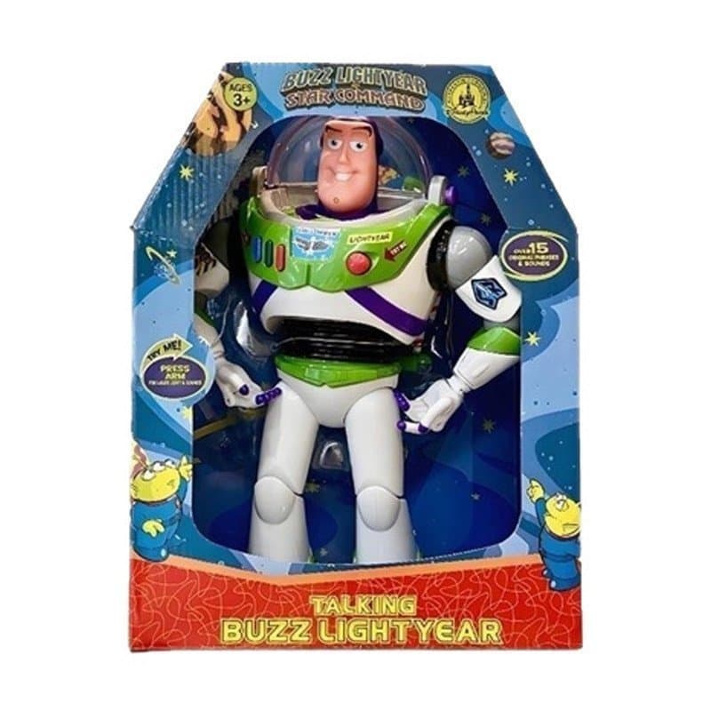 Figura de Ação Falante do Buzz Lightyear de 33cm do Toy Story 4, Brinquedos de Anime, Decoração de Figuras JDNW MONI
