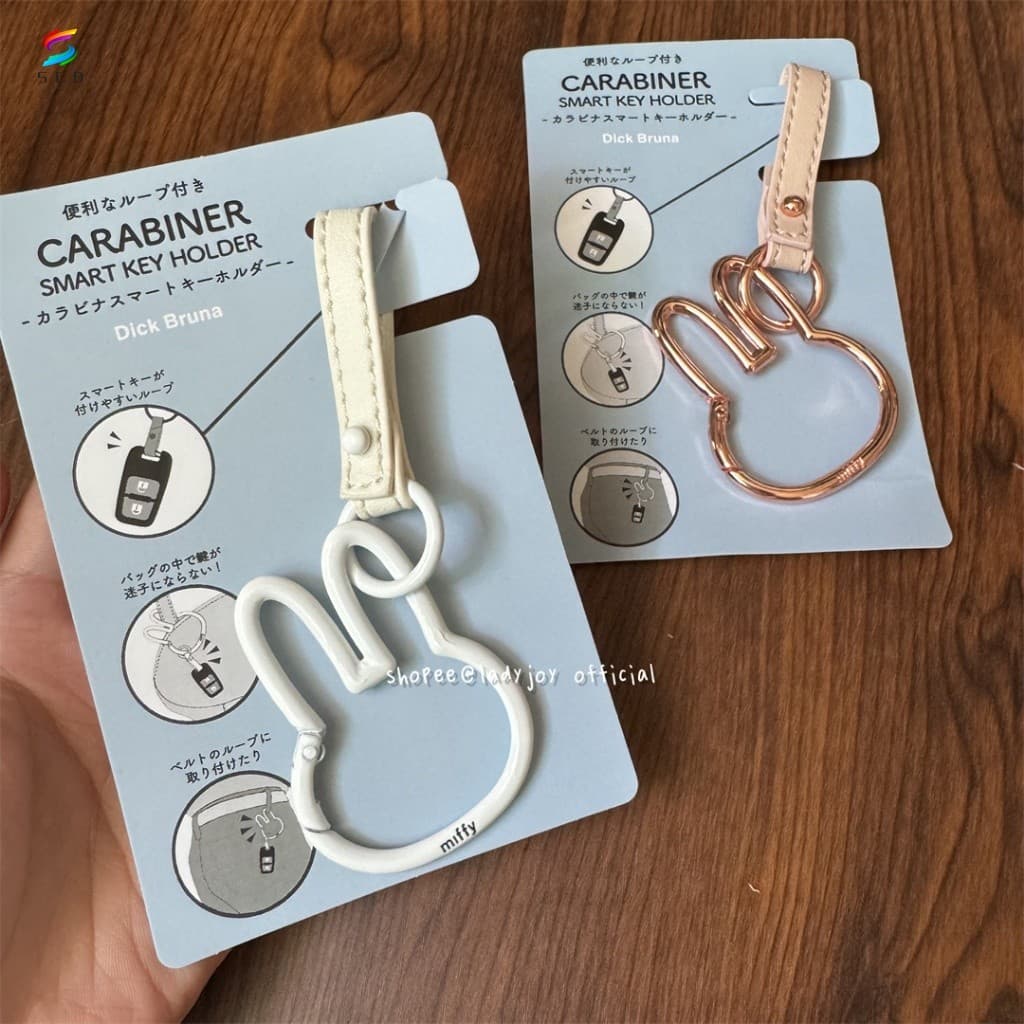Chaveiro De Cabeça De Coelho Fofo-Cinto De Mola De Desenho Animado Para Chaves De Carro De Telefone