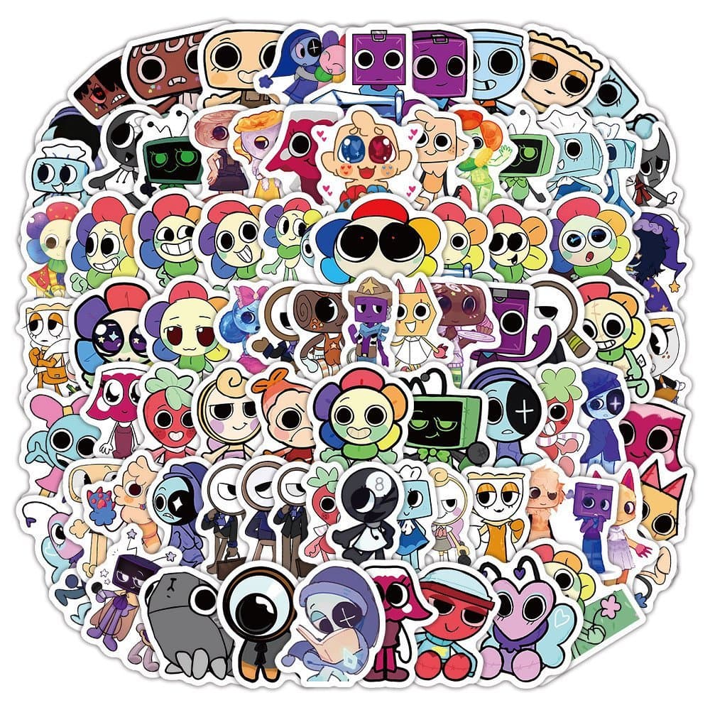 102 Pcs Dandy's World Stickers-Suprimentos Decorativos Para Artesanato DIY E Decoração Diária
