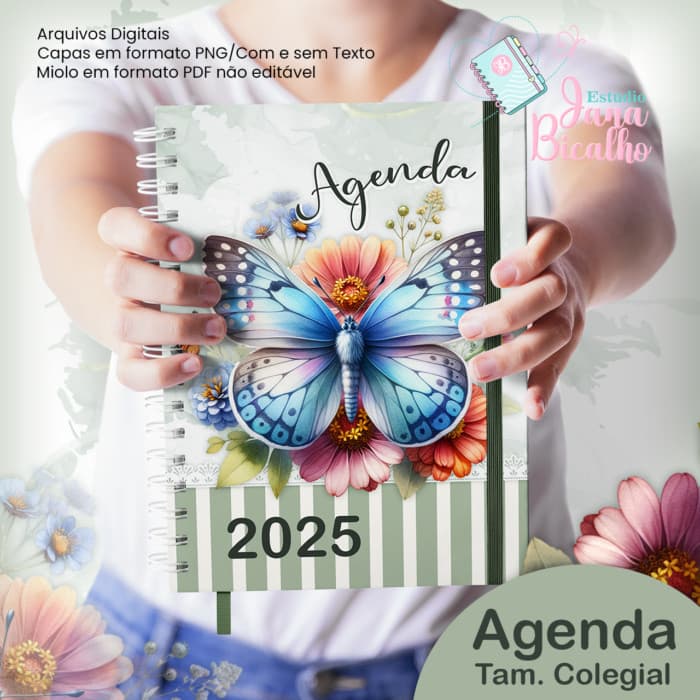 Agenda 2027 Personalizada Feminina com Nome e Capa Exclusiva