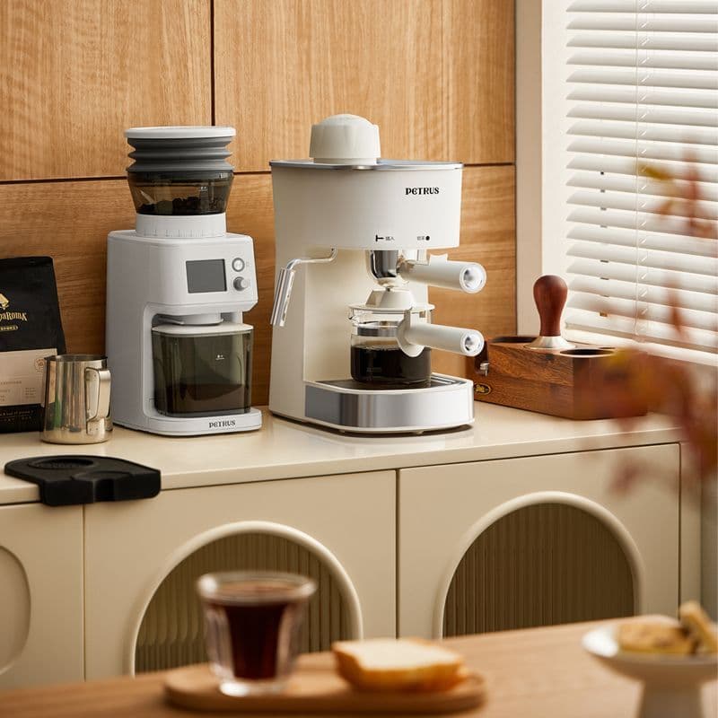 2026 Novo Estilo [Baicui] PE3280 Máquina de Café Baicui Doméstica Espresso Leite a Vapor Semiautomático de Alta Pressão