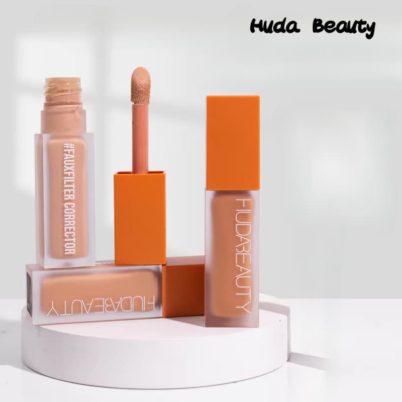 Huda Beauty Eye Concealer Fino Construível Capa À Prova D'água Teimoso Pigmento Para Olheiras Cicatrizes De Acne Manter