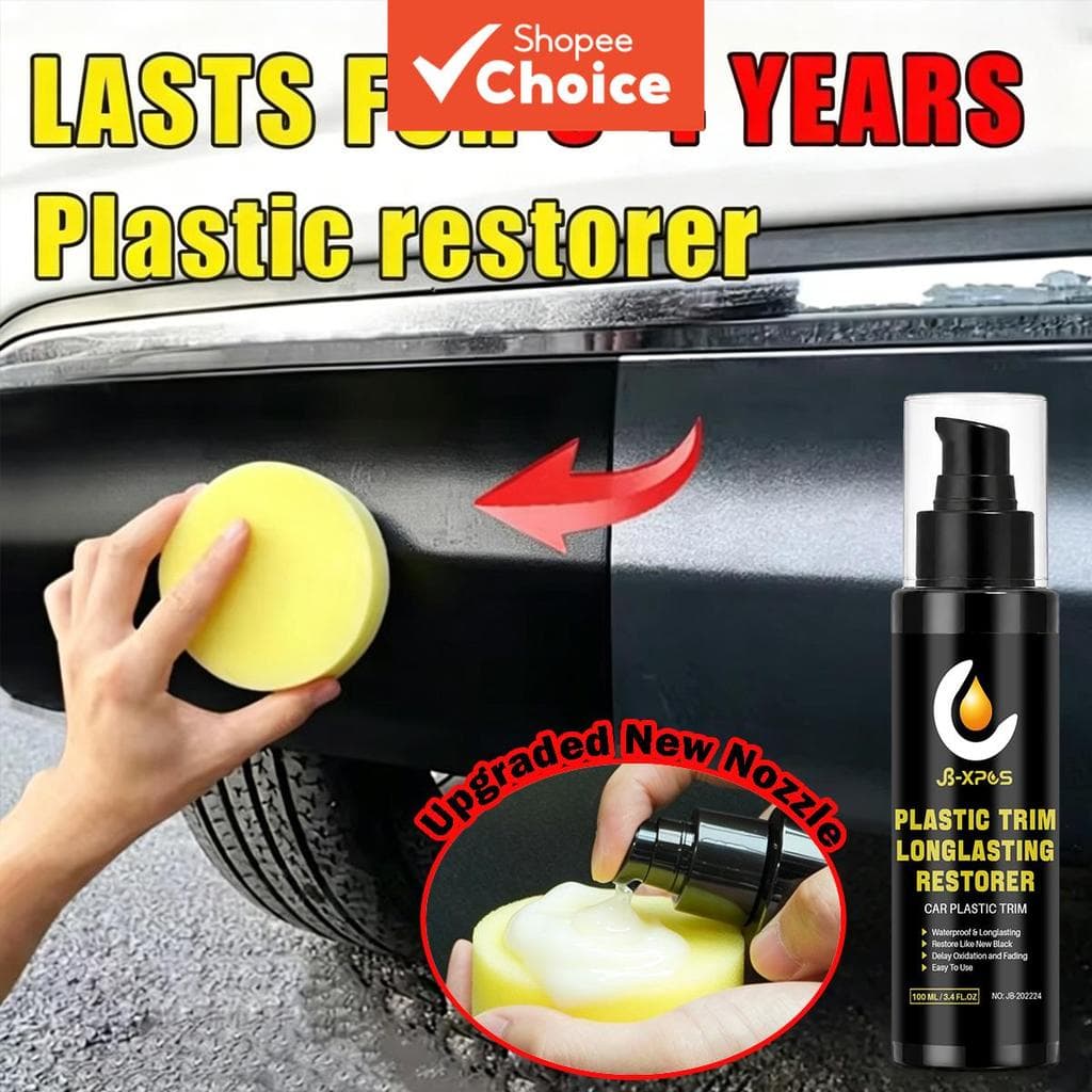 Restaurador De Plástico 100ml Revestimento De Acabamento Hidrofóbico Detalhador De Cuidados Com O Carro De Longa Duração