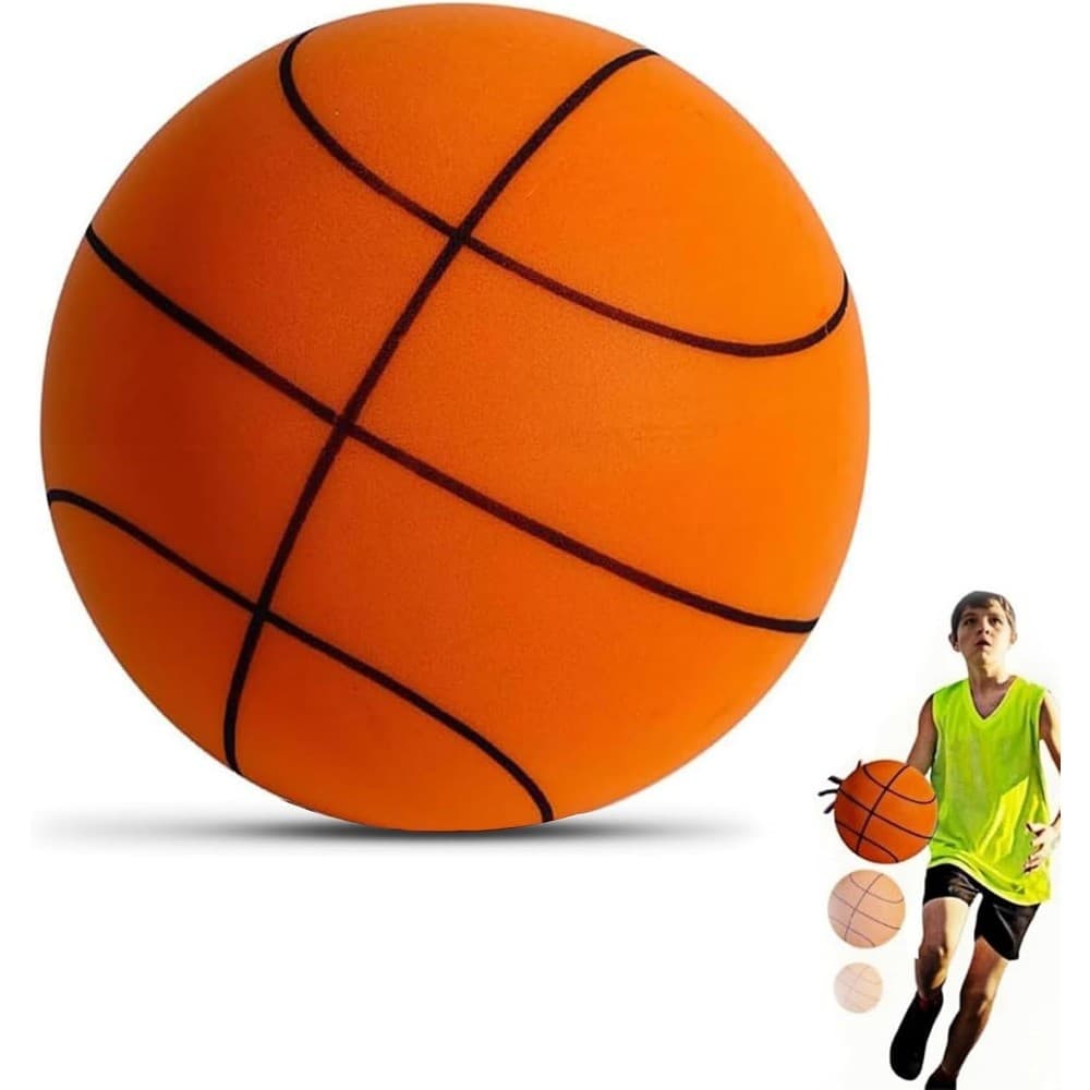 Bola De Treinamento Interno De Espuma De Basquete Silenciosa , Drible Silencioso , PU Para Crianças E Adultos , Prática