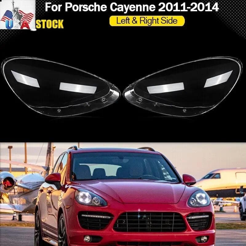 Par Para 2011-14 Porsche Cayenne Farol Tampa Da Lente Do Lado Esquerdo E Direito