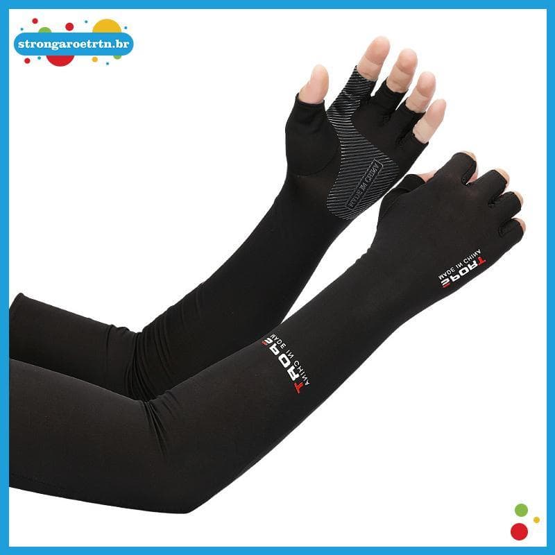 strongaroetrtn 2 Peças Mangas Esportivas Para Braço , Ciclismo , Corrida , Pesca , Escalada , Capa De Proteção Solar UV