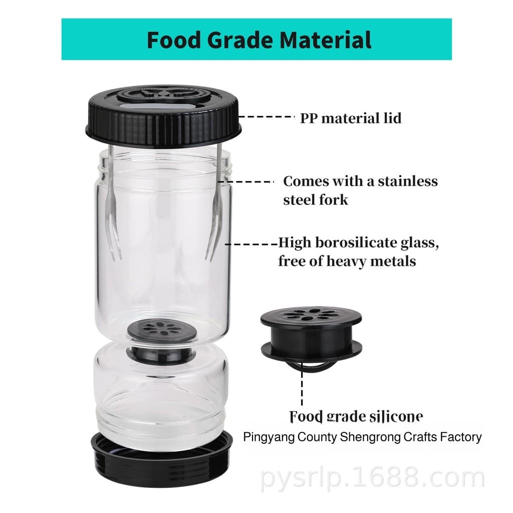 【Design Funcional】[Design Inovador] Pickle Jar Vidro/Conservação/Separação de Alimentos/Utensílios de Cozinha